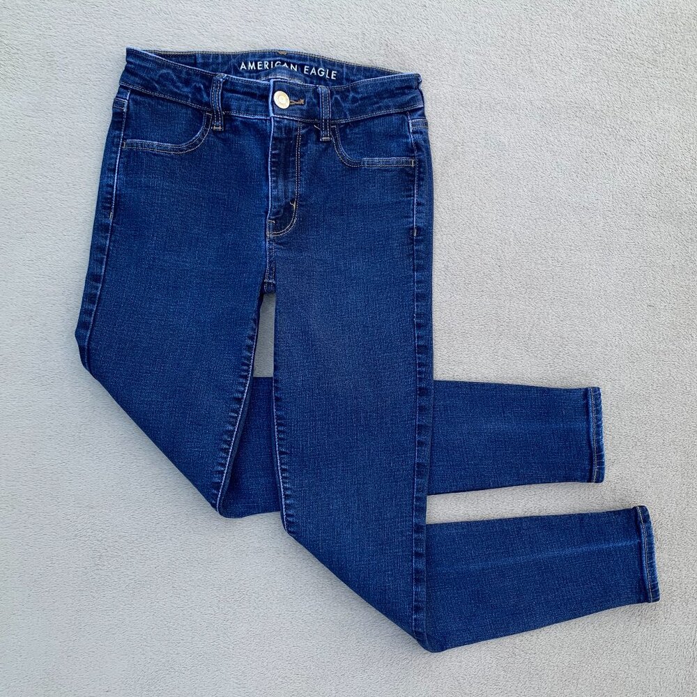American Eagle Outfitters Super Stretch Hi-Rise Jegging Jeans Sz4 - Picture 2 of 16